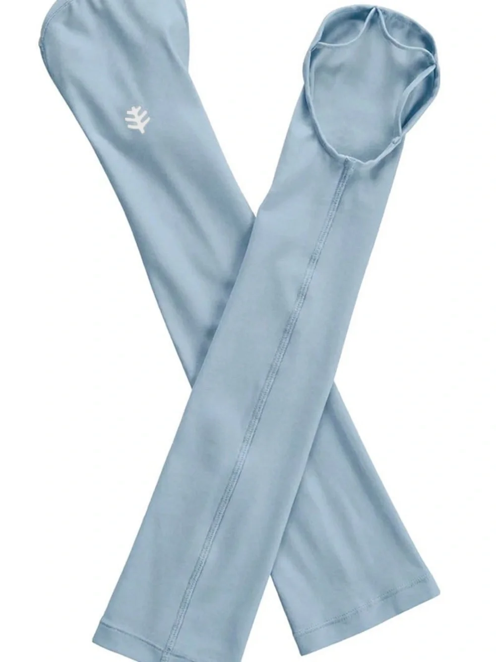 NWT Coolibar Light Blue Backspin Women's Performance Arm Sleeves S/M